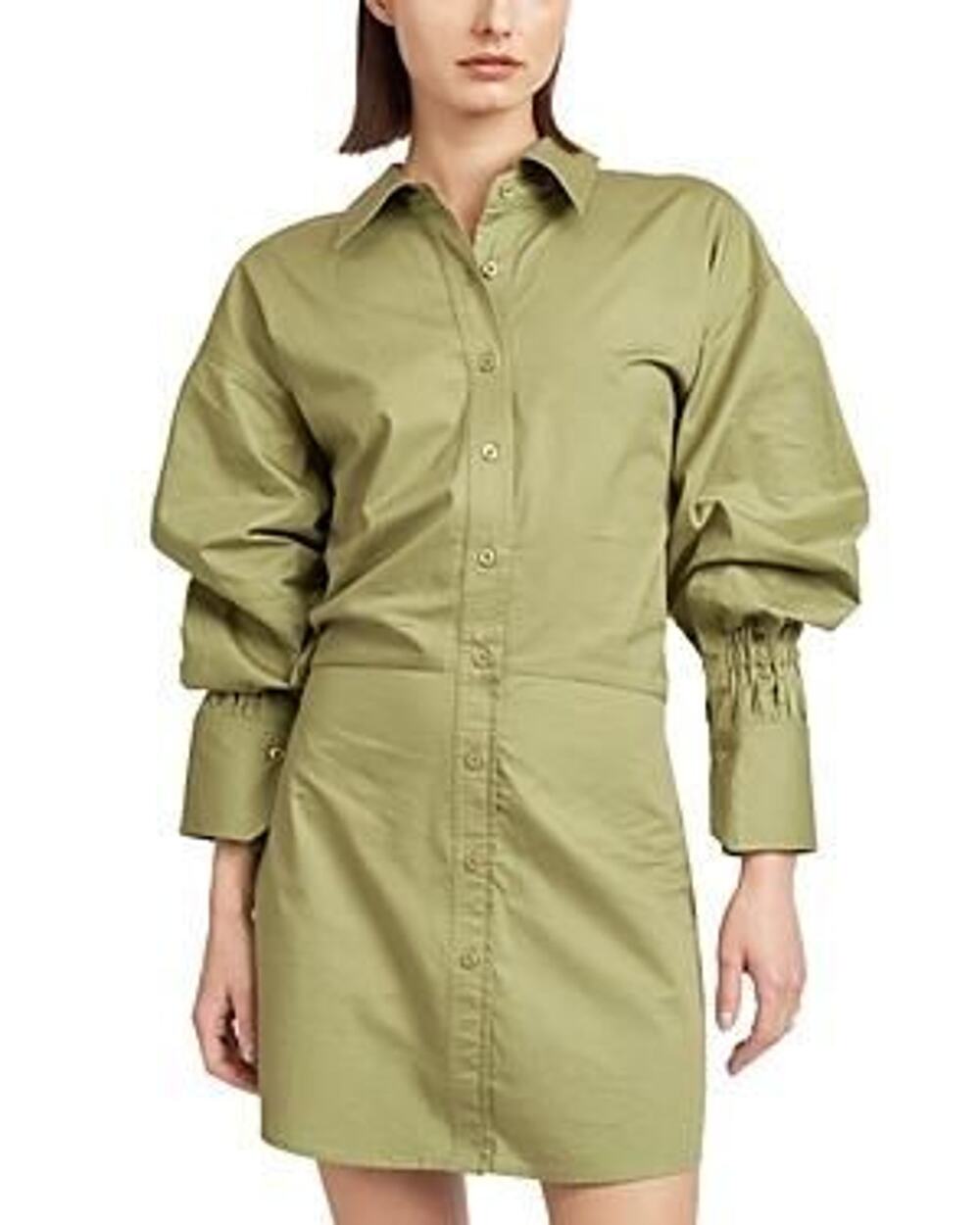 Womens Collar Mini Shirtdress
